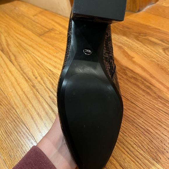 Zara brown snake skin booties brand new never worn - Picture 6 of 6